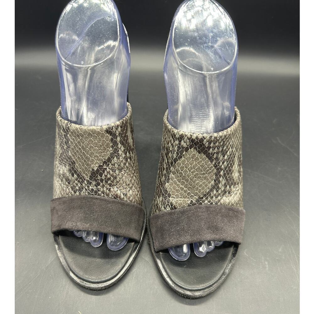 Rag & Bone Snake Print Block Heel Mules Size 38 US 7.5-8